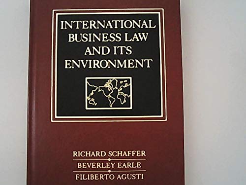 Beispielbild fr International business law and its environment zum Verkauf von HPB-Red