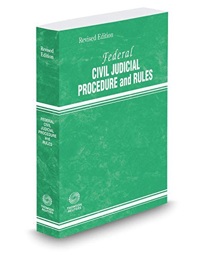 Stock image for Federal Civil Judicial Procedure and Rules, 2017 revised ed. for sale by SecondSale