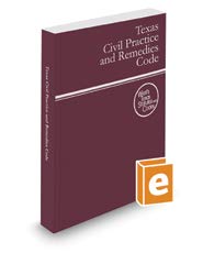 Beispielbild fr Texas Civil Practice and Remedies Code 2018 zum Verkauf von Better World Books