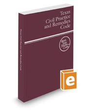 9780314688897: Texas Civil Practice and Remedies Code 2018