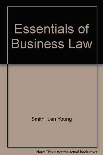 Stock image for Essentials of business law for sale by Mr. Bookman