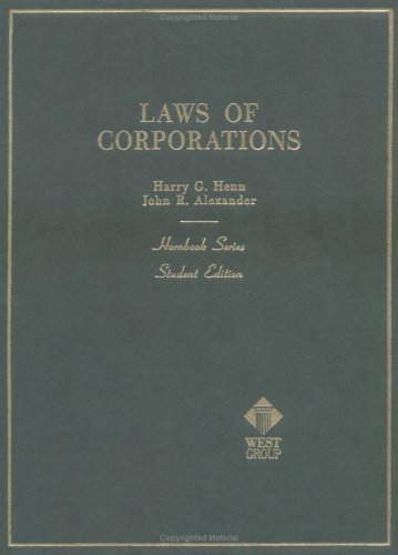 Beispielbild fr Laws of Corporations and Other Business Enterprises (Hornbooks) zum Verkauf von HPB-Red