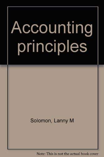 9780314700452: Title: Accounting principles