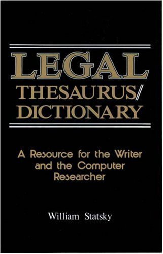 Stock image for West's Legal Thesaurus/Dictionary for sale by ZBK Books