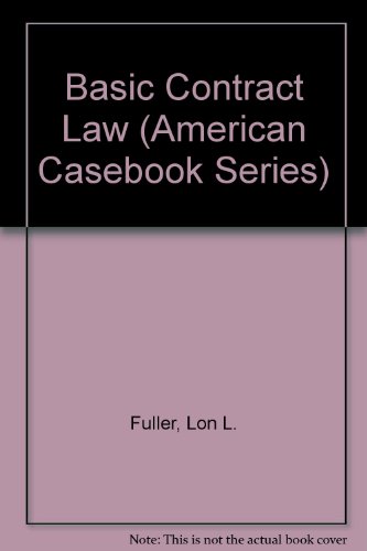 9780314718587: Basic Contract Law (American Casebook Series)