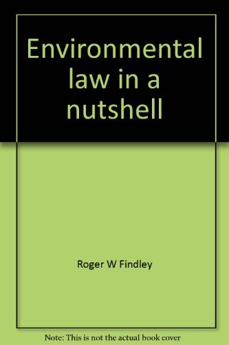 Stock image for Environmental law in a nutshell (Nutshell series) for sale by Wonder Book