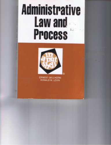 Beispielbild fr Administrative Law and Process in a Nutshell (Nutshell Series) zum Verkauf von Wonder Book