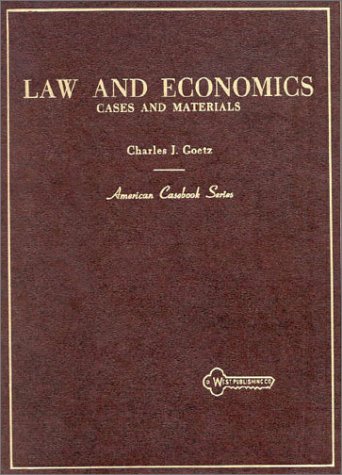 Beispielbild fr Law and Economics: Cases and Materials (American Casebooks) zum Verkauf von HPB-Red