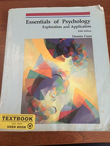 Essentials of psychology (9780314769572) by Coon, Dennis