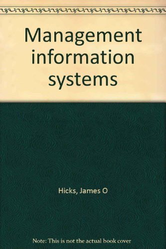 Stock image for Management information systems: A user perspective for sale by Wonder Book