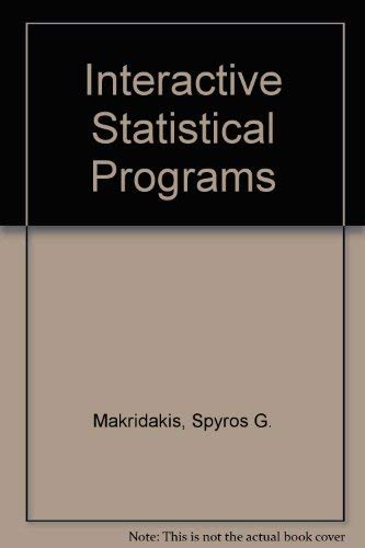Imagen de archivo de Isp: Interactive Statistical Programs a la venta por Lincbook