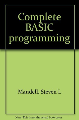 9780314779212: Complete BASIC programming