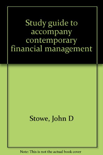 Imagen de archivo de Study guide to accompany contemporary financial management a la venta por Half Price Books Inc.