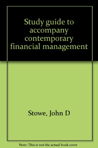 Stock image for Study guide to accompany contemporary financial management for sale by Half Price Books Inc.