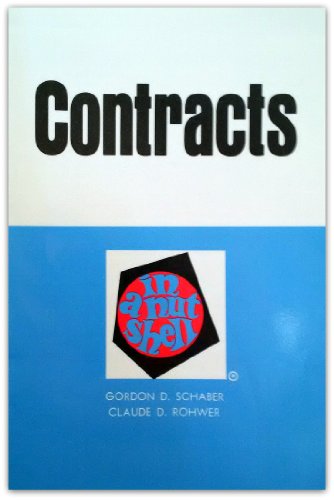 Imagen de archivo de Contracts in a nutshell (Nutshell series) a la venta por Wonder Book