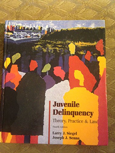 Imagen de archivo de Juvenile Delinquency : Theory, Practice and Law a la venta por Better World Books: West