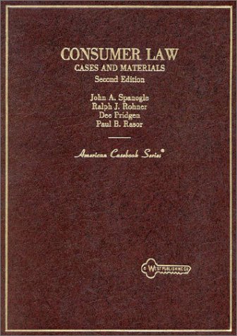 Beispielbild fr Consumer Law: Cases and Materials (American Casebook Series) zum Verkauf von HPB-Red