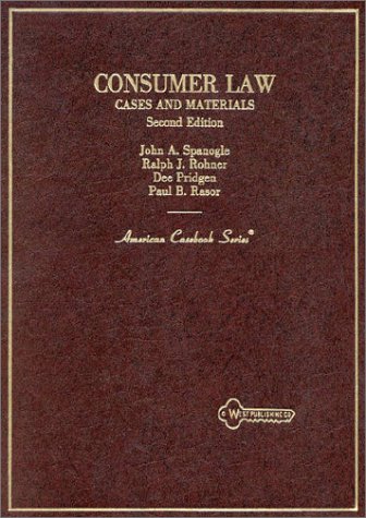 9780314786517: Cases and Materials on Consumer Law (American Casebook Series)