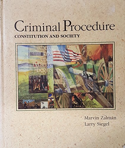 9780314787088: Criminal Procedure Constitution and Society