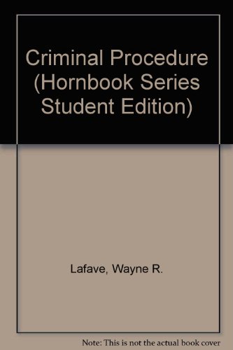 Imagen de archivo de Criminal Procedure (HORNBOOK SERIES STUDENT EDITION) a la venta por HPB-Red