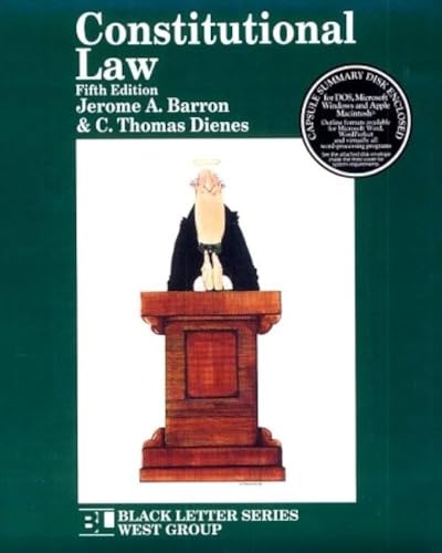 Imagen de archivo de Constitutional Law (BLACK LETTER SERIES) a la venta por SecondSale