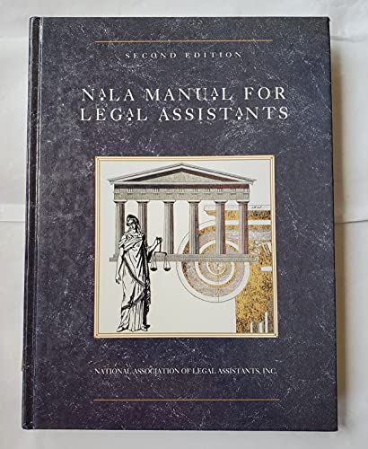 Beispielbild fr NALA Manual for Legal Assistants zum Verkauf von Robinson Street Books, IOBA