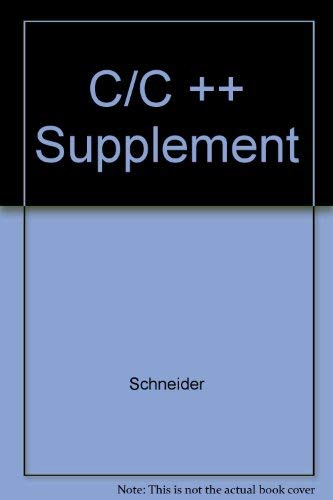 Stock image for C/C ++ Supplement for sale by HPB-Red