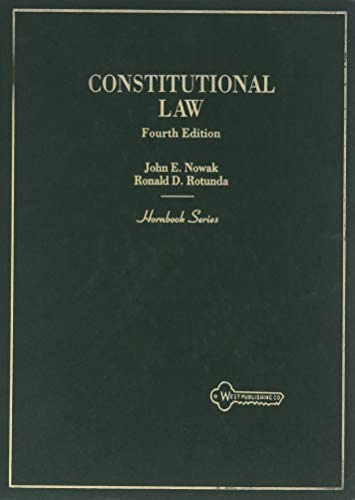 Beispielbild fr Constitutional Law (Hornbook Series) zum Verkauf von Library House Internet Sales