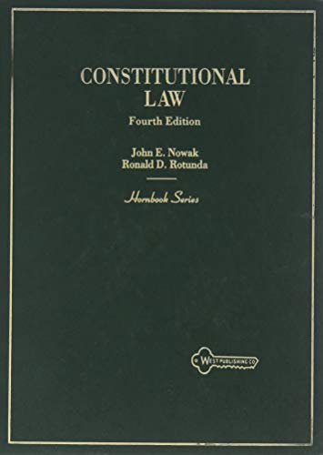 Imagen de archivo de Constitutional Law (Hornbook Series) a la venta por Library House Internet Sales