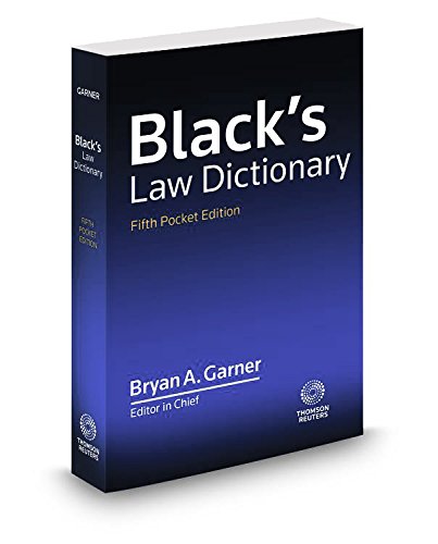 Imagen de archivo de Black's Law Dictionary, Fifth Pocket Edition a la venta por HPB-Diamond