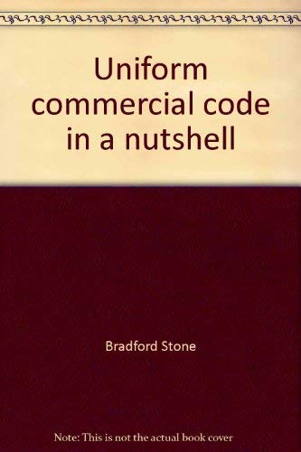 Stock image for Uniform commercial code in a nutshell (Nutshell series) for sale by Patrico Books