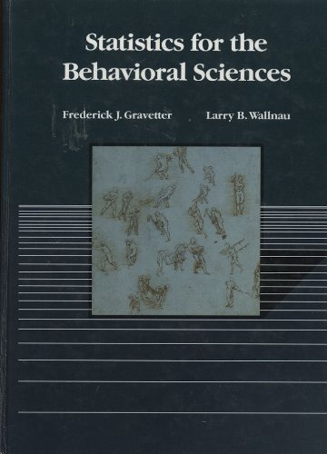 Imagen de archivo de Statistics for the Behavioral Sciences : A First Course for Students of Psychology and Education a la venta por Better World Books: West