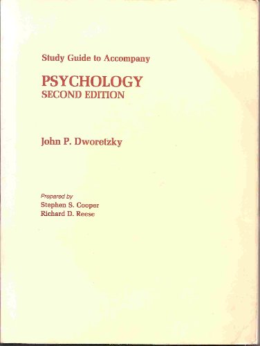 Stock image for Study guide to accompany psychology [by] John P. Dworetzky for sale by -OnTimeBooks-