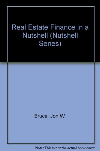 Beispielbild fr Real Estate Finance in a Nutshell zum Verkauf von BookHolders