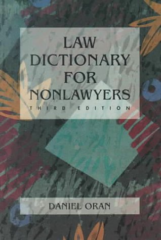 9780314875358: Law Dictionary for Nonlawyers