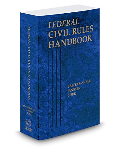 Stock image for Federal Civil Rules Handbook, 2019 ed. for sale by Seattle Goodwill