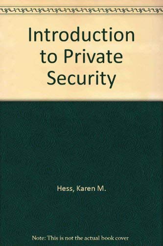 9780314893802: Introduction to Private Security