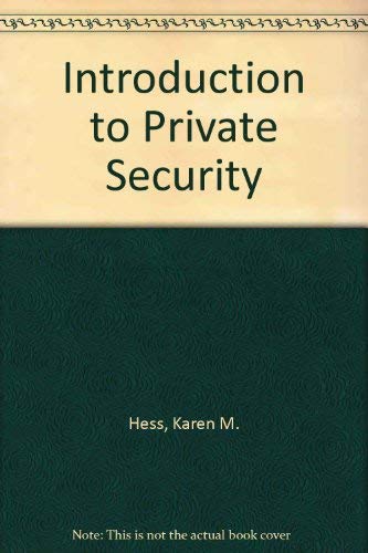 Stock image for Introduction to Private Security: 3rd Ed for sale by Bingo Used Books