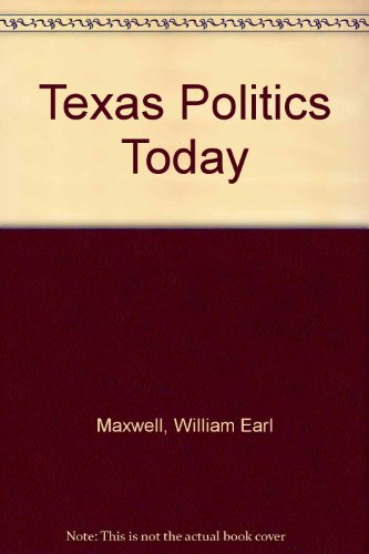 Imagen de archivo de Texas Politics Today a la venta por HPB-Red