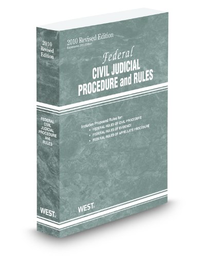 Imagen de archivo de Federal Civil Judicial Procedure and Rules, 2010 Revised ed. a la venta por HPB-Red