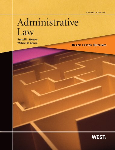 Stock image for Black Letter Outline on Administrative Law (Black Letter Outlines) for sale by Gulf Coast Books