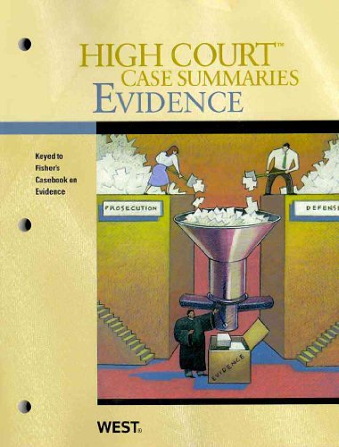 Stock image for High Court Case Summaries on Evidence for sale by Better World Books