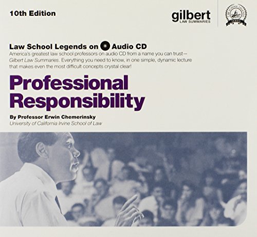 Law School Legends Audio on Professional Responsibility (Law School Legends Audio Series) (9780314905420) by Chemerinsky, Erwin
