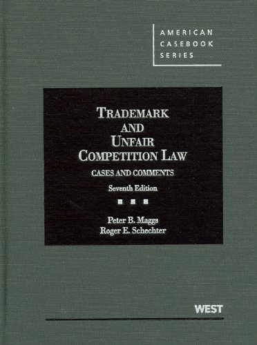 Imagen de archivo de Trademark and Unfair Competition Law: Cases and Comments (American Casebook Series) a la venta por HPB-Red