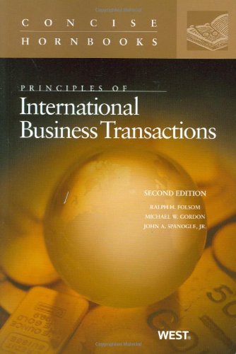 Beispielbild fr Principles of International Business Transactions, 2d (Concise Hornbook) zum Verkauf von SecondSale