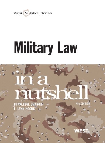 Beispielbild fr Military Law in a Nutshell (Nutshells) zum Verkauf von HPB-Red