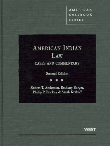 Beispielbild fr American Indian Law (American Casebook Series) zum Verkauf von HPB-Red