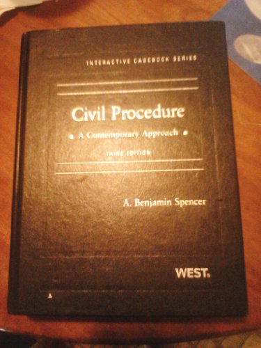 Beispielbild fr Civil Procedure - A Contemporary Approach zum Verkauf von Better World Books