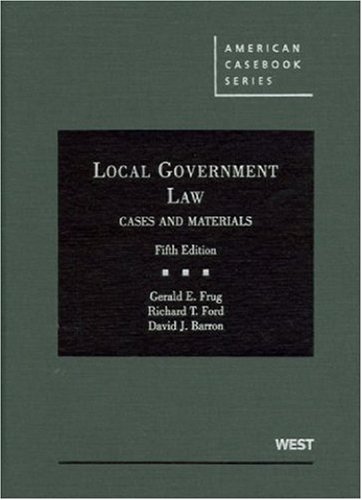 Imagen de archivo de Local Government Law: Cases and Materials a la venta por ThriftBooks-Dallas