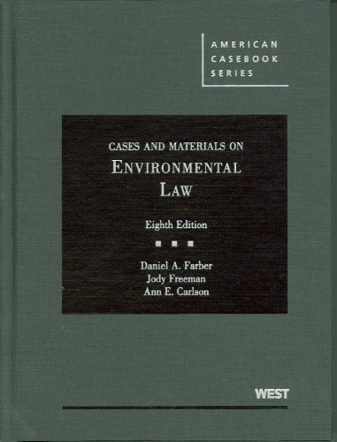 Beispielbild fr Cases and Materials on Environmental Law zum Verkauf von Better World Books